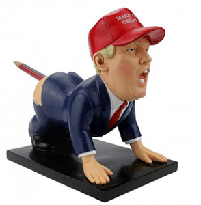 The Original Dump-a-Trump Pen Holder - Funny Donald Trump White Elephant Gift and Christmas Present