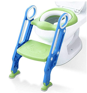 Mangohood Potty Training Toilet Seat with Step Stool Ladder for Boys and Girls