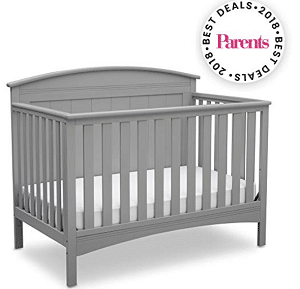 Delta Children Archer Solid Panel 4-in-1 Convertible Baby Crib