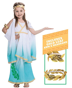 Spooktacular Creations Deluxe Greek Goddess Costume Set for Kids Girls