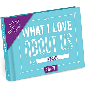 Knock Knock What I Love about Us Fill in the Love Book Fill-in-the-Blank Gift Journal