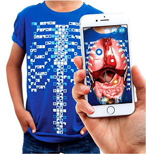 Curiscope Virtuali-Tee: Educational Augmented Reality T-Shirt for Anatomy