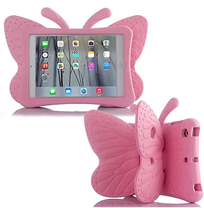 Simicoo iPad Mini 5 3D Cute Butterfly Case for Kids Light Weight EVA Stand