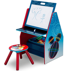 Delta Children Kids Easel and Play Station – Ideal for Arts & Crafts, Drawing