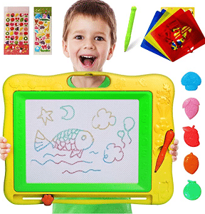 Gamenote Large Magnetic Drawing Board Education Doodle Toys for Kids