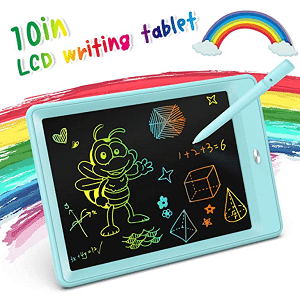 KOKODI LCD Writing Tablet, 10 Inch Colorful Toddler Doodle Board Drawing Tablet