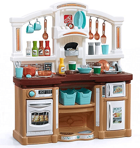 Step2 Fun with Friends Kitchen | Large Plastic Play Kitchen with Realistic Lights & Sounds